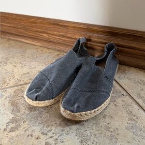Toms Women's Gray Espadrille Slippers